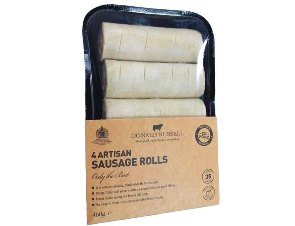 UK Donald Russell Artisan Sausage Rolls (4 pcs)
