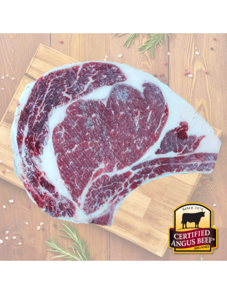 Canadian or USA Angus Beef Thick Bone In Ribeye (Op Rib)