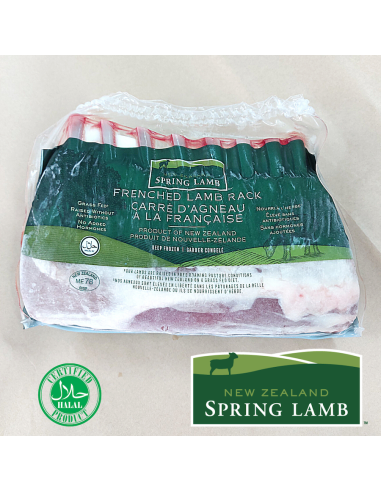 New Zealand Grass Fed French Cut Lamb Rack (8 ribs)