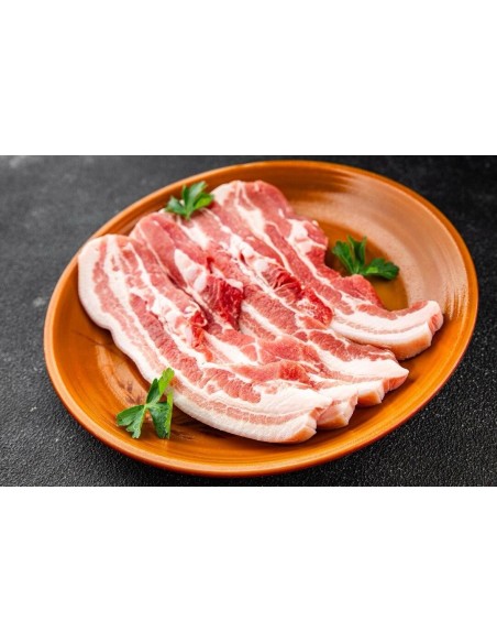 Belgium Hormones Free Pork Belly BBQ Slices 1cm (approx 400g)