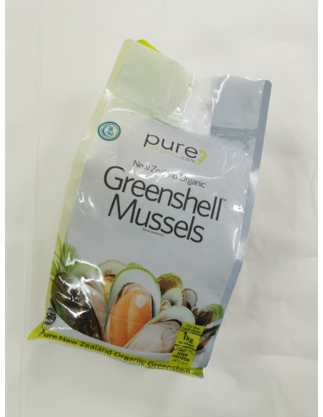 New Zealand Organic Greenshell Mussels Half Shell (1kg)