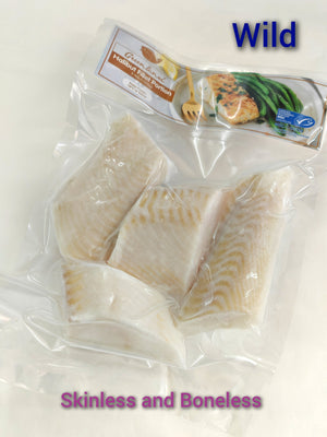 Greenland Wild Halibut fillet Steak Skinless (300g)