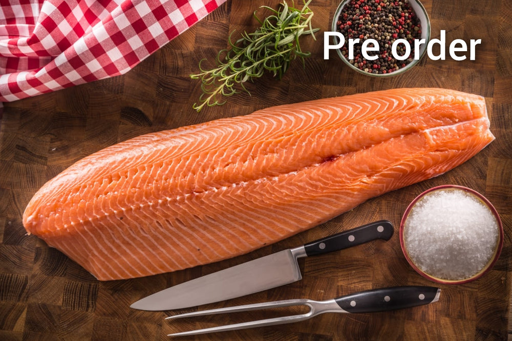 Norwegian Salmon Fillet Skin On Whole Side