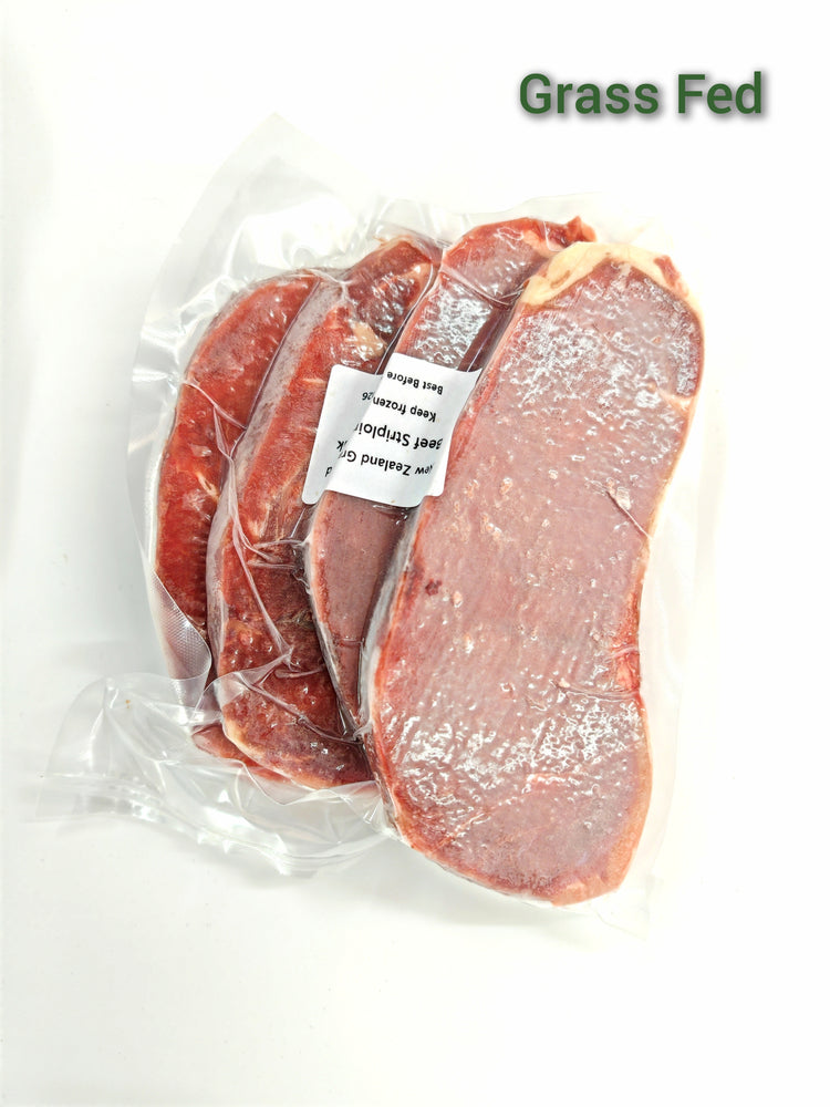 Australian or New Zealand Grass Fed Beef Striploin Steaks  (3-4pcs)