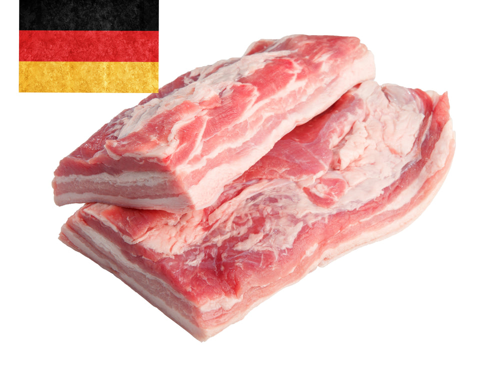 Germany Premium Hormones Free Pork Belly Skin On