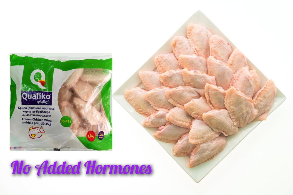 Ukrainian Qualiko Chicken Wings Mid-Joint Halal (1kg x2)