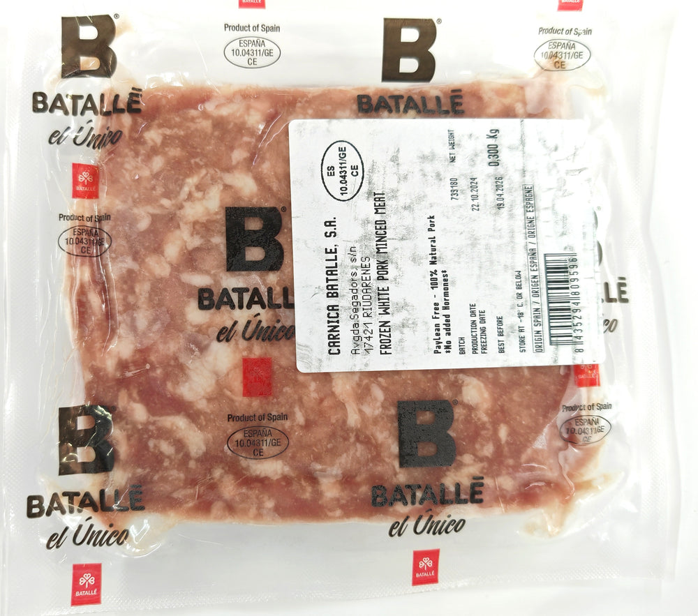 Spanish Hormones Free Minced Pork 80% Lean (300g)