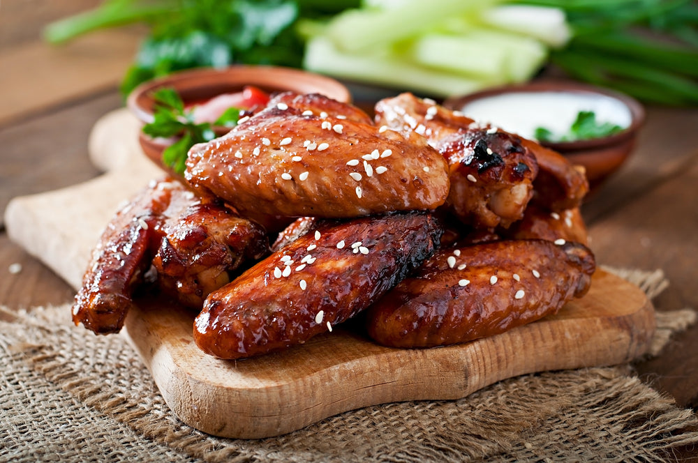 Brazilian Marinated Mid Joint Chicken Wings With Garlic (454g)