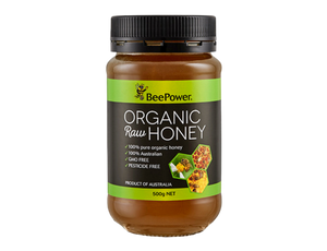 Australian Bee Power Organic Raw Honey (500g)