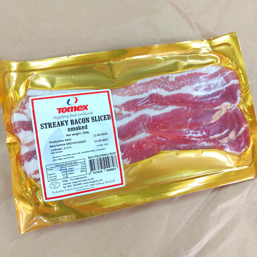 Dutch Smoked Streaky Bacon Slices (200g)