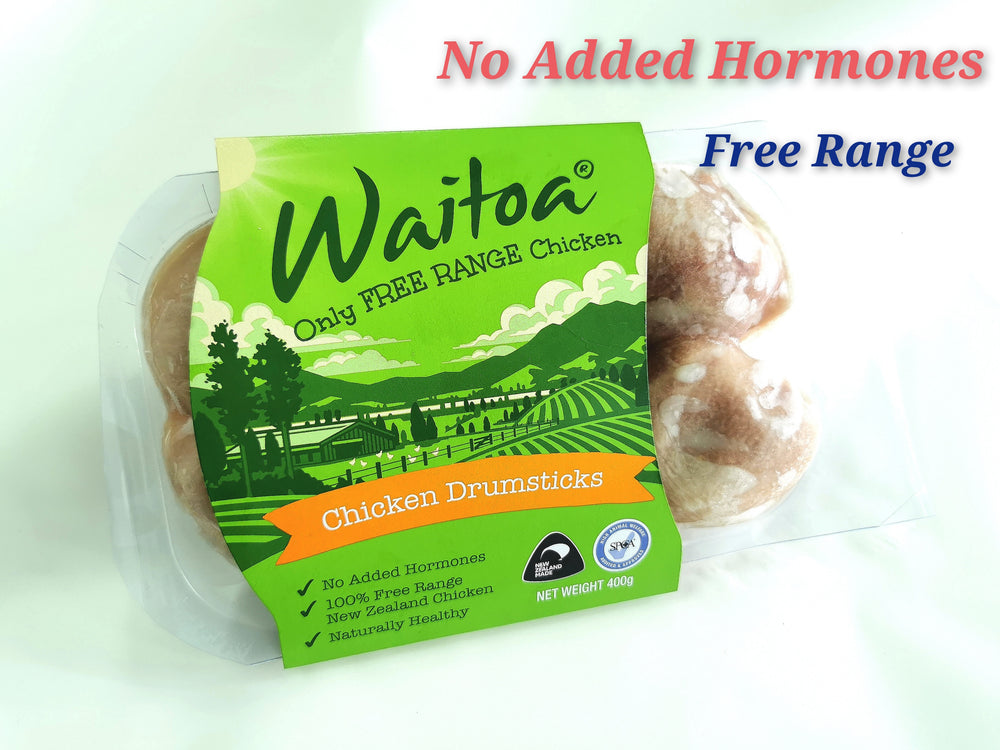 New Zealand Waitoa Free Range Natural Chicken Drumsticks (4-5 pcs)