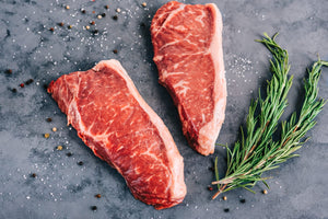 New Zealand Silver Fern Farms Top Grade Grass Fed Beef Striploin Steaks 2.5cm (2pcs)
