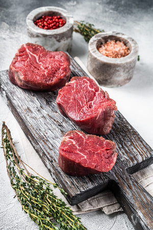 New Zealand or Australian Grass Fed Beef Tenderloin Steak (2-4 pcs)