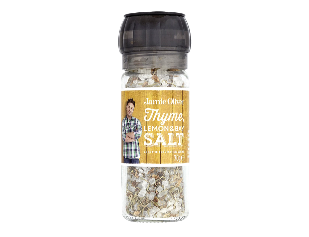 Italian Jamie Oliver Thyme, Lemon & Bay Salt Grinder (70g)
