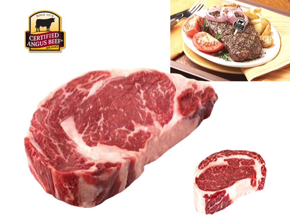 USA Angus Beef Rib Eye Steak Boneless 1 inch Thick