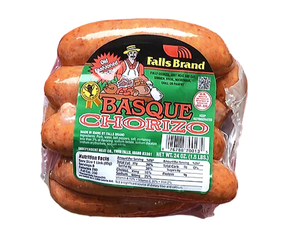 Basque Style Chorizos US Falls Brand Basque Chorizos (85gx8) – Mui Wo Butcher
